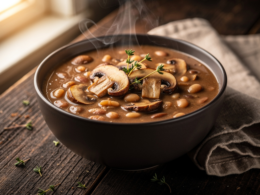 Bean Soup with Mushrooms