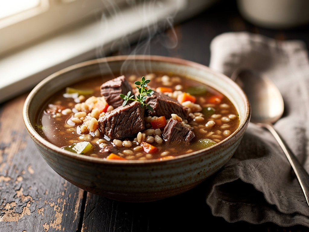 Hearty Beef Barley Soup