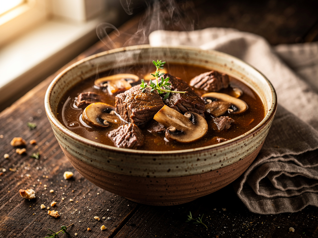 Beef and Mushroom Soup