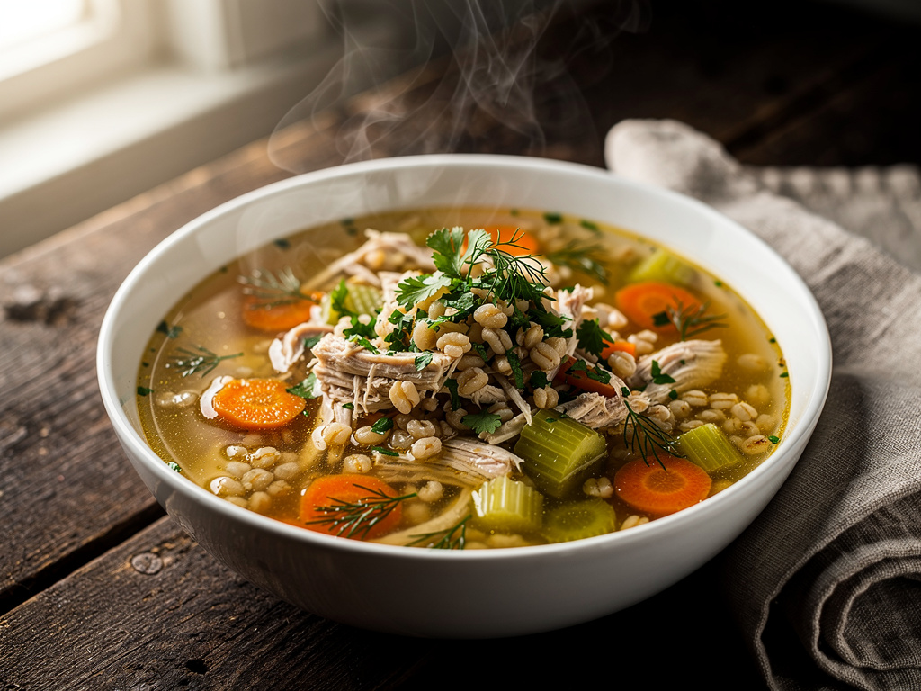 Chicken Soup with Barley