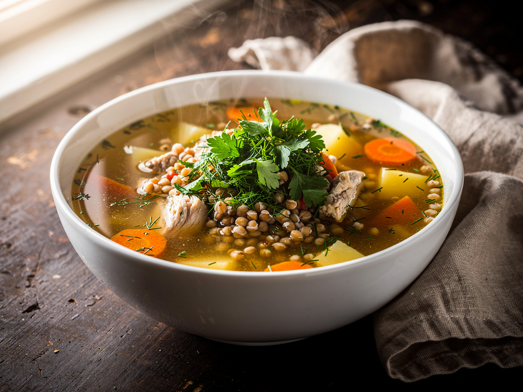 Chicken Soup with Buckwheat