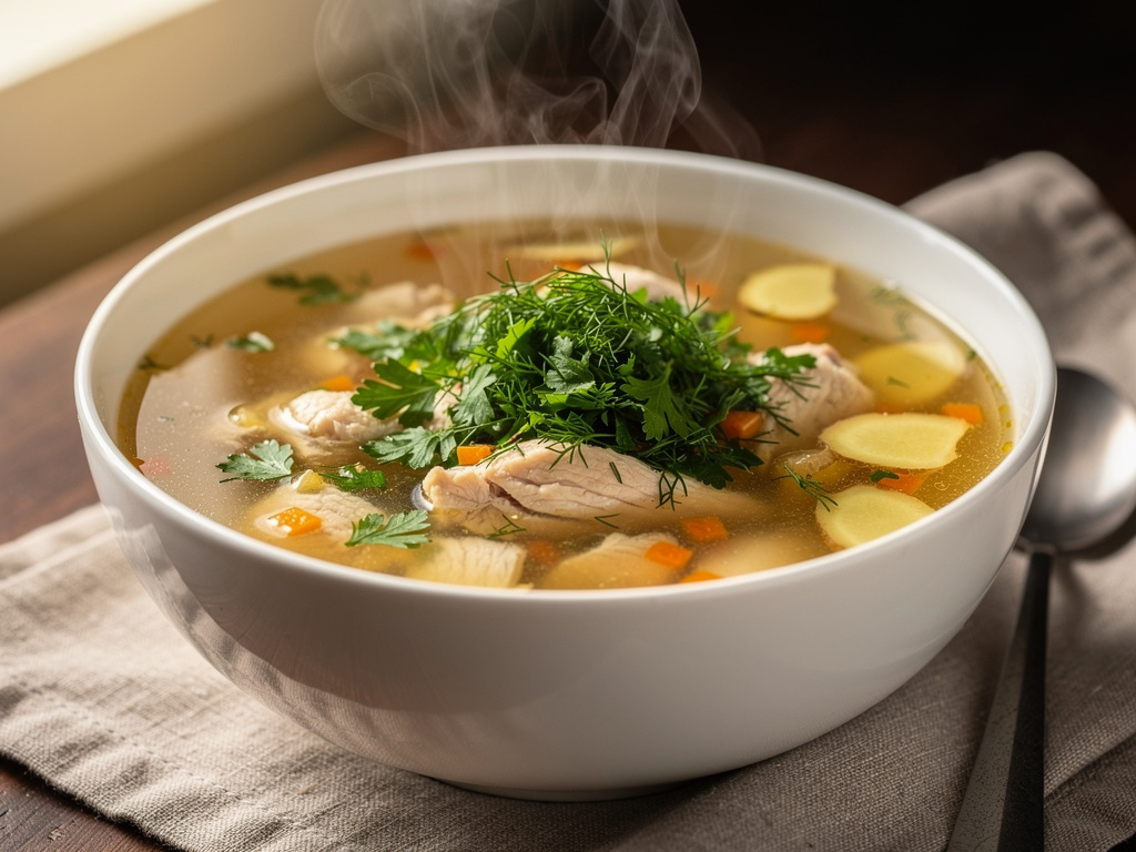 Chicken Soup with Ginger