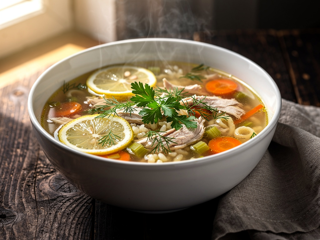 Chicken Soup with Lemon