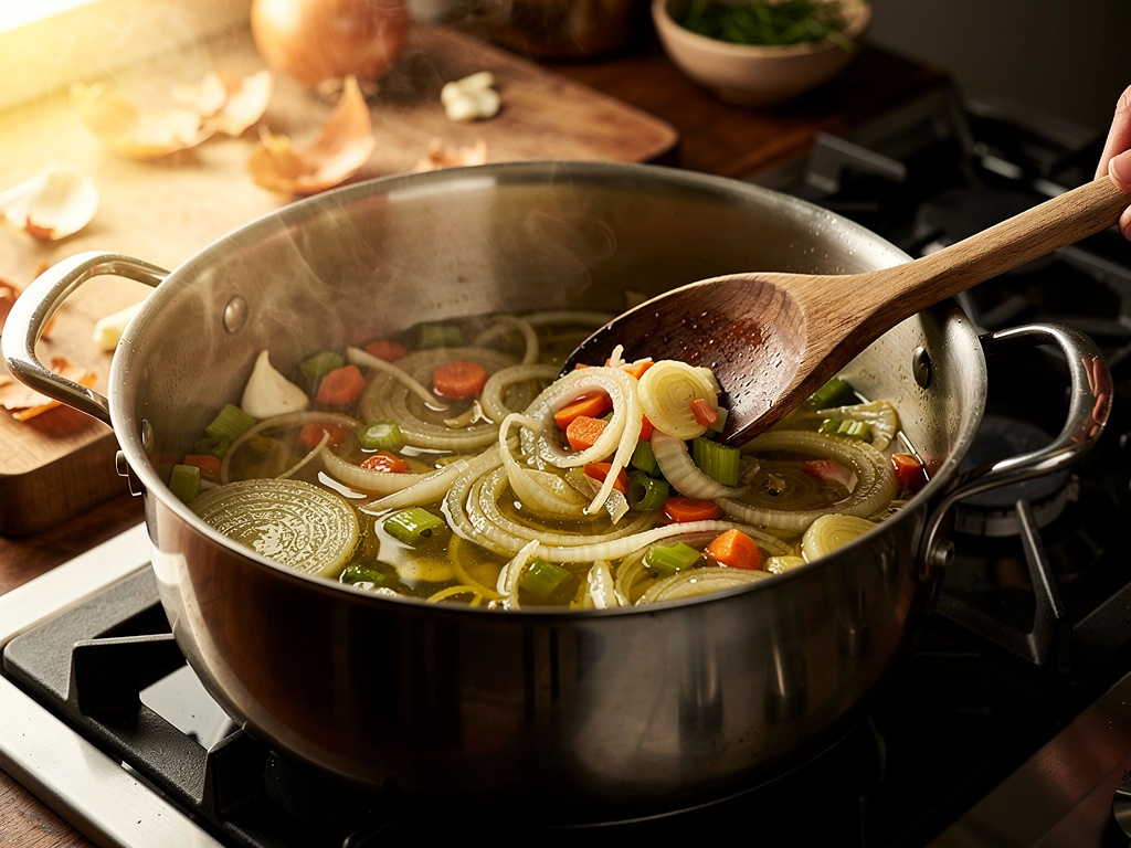 Sautéing the aromatics until fragrant.