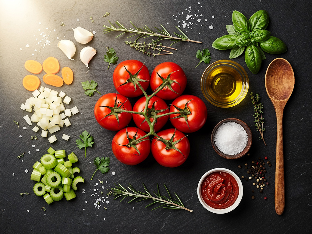 Fresh ingredients gathered and ready for this recipe.