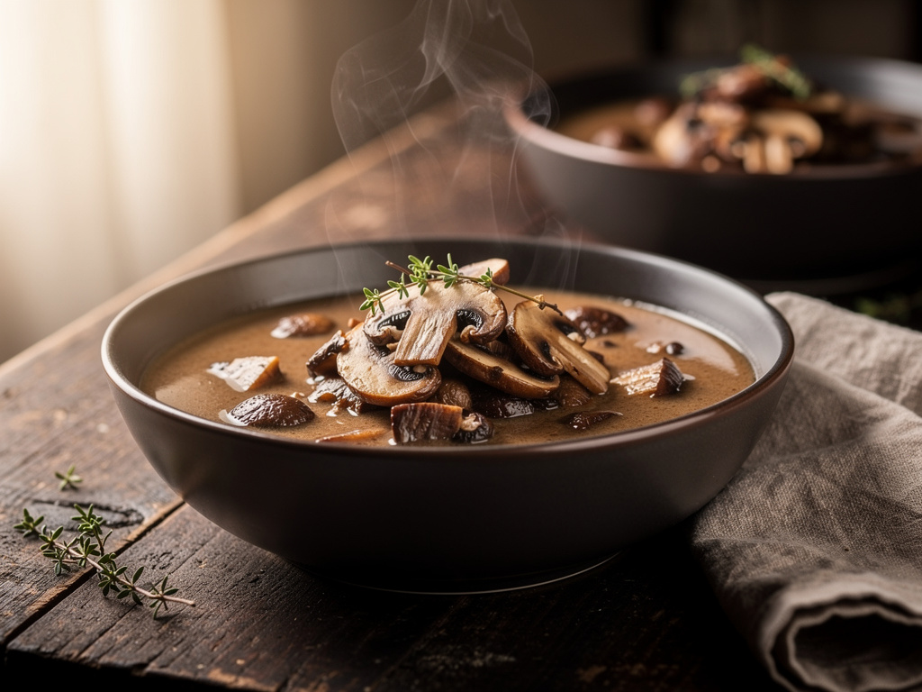 Hot and Sour Mushroom Soup