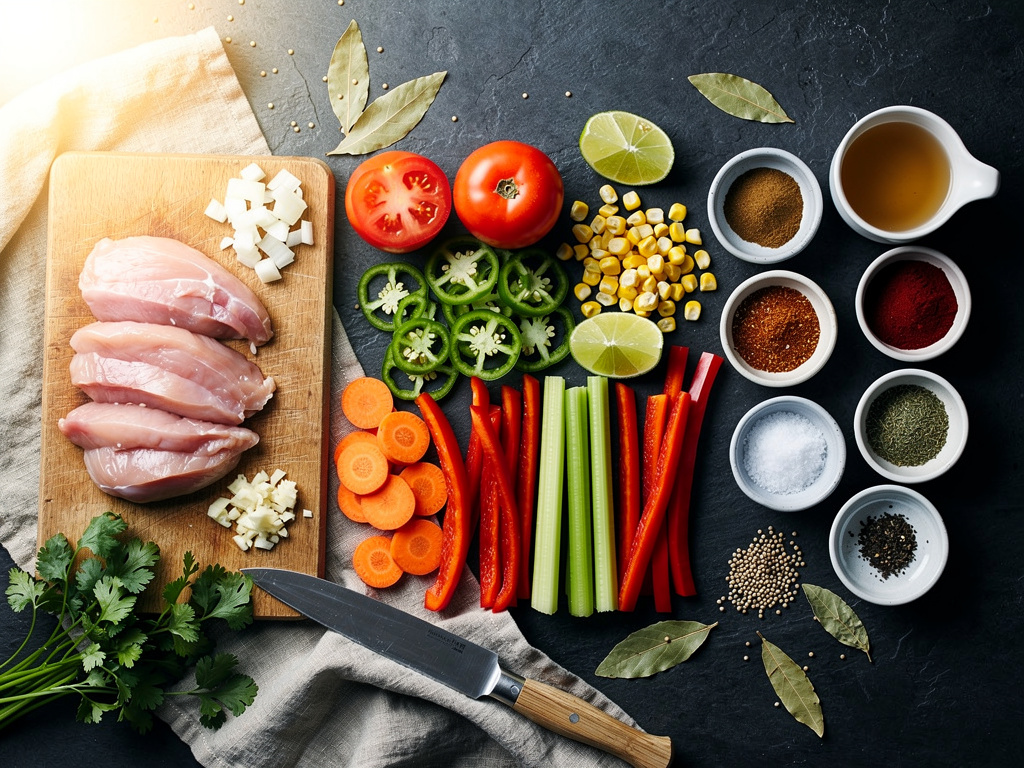 Fresh ingredients gathered and ready for this recipe.