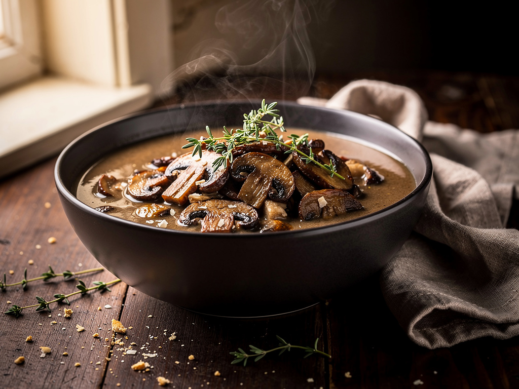 Mushroom Coconut Soup