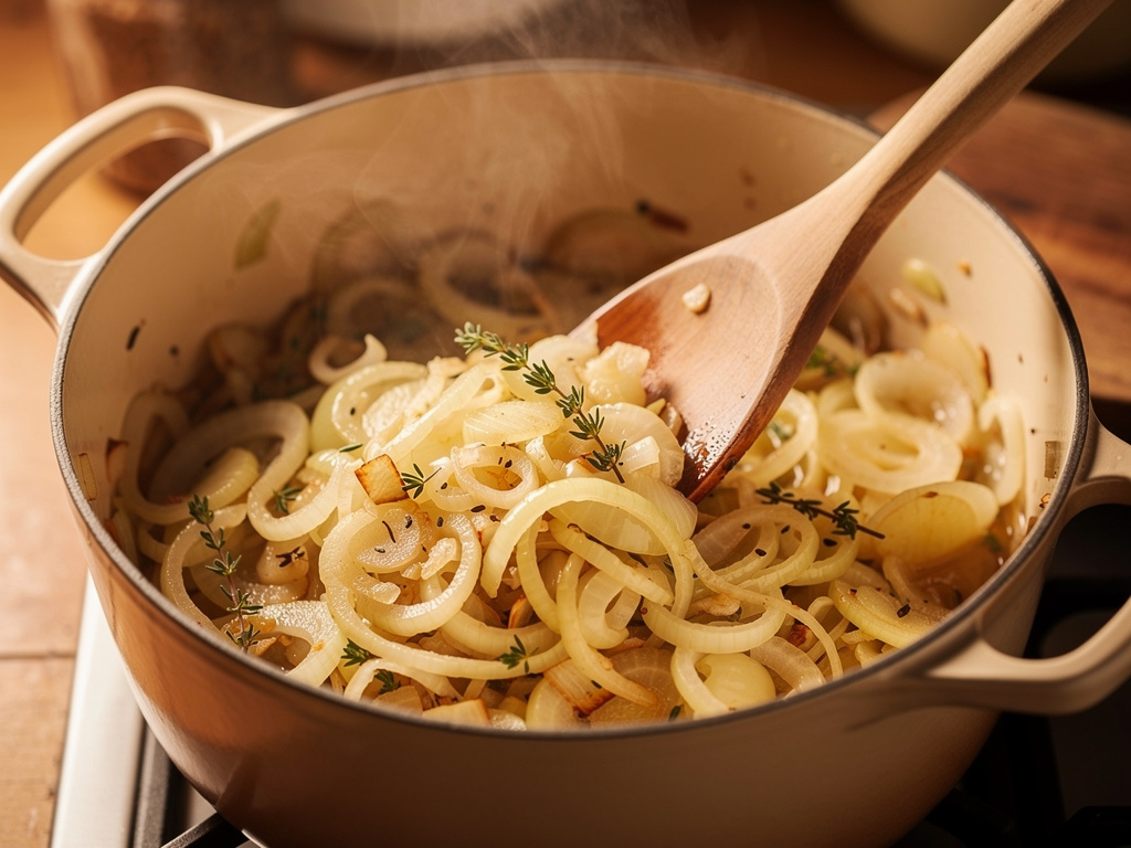 Sautéing the aromatics until fragrant.