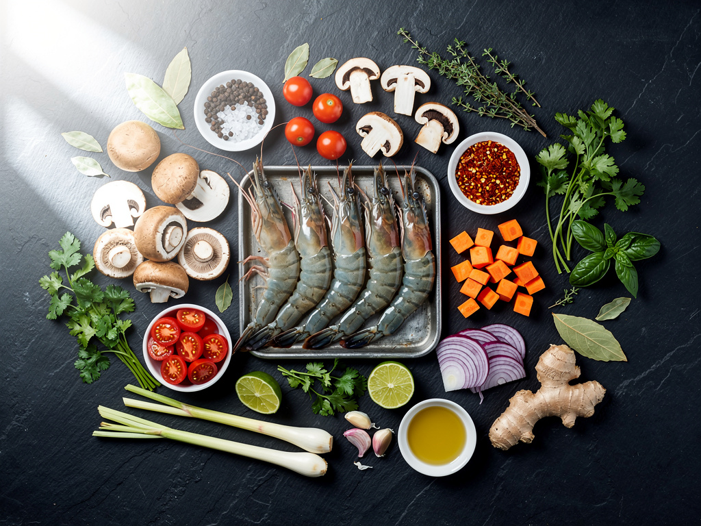 Fresh ingredients gathered and ready for this recipe.