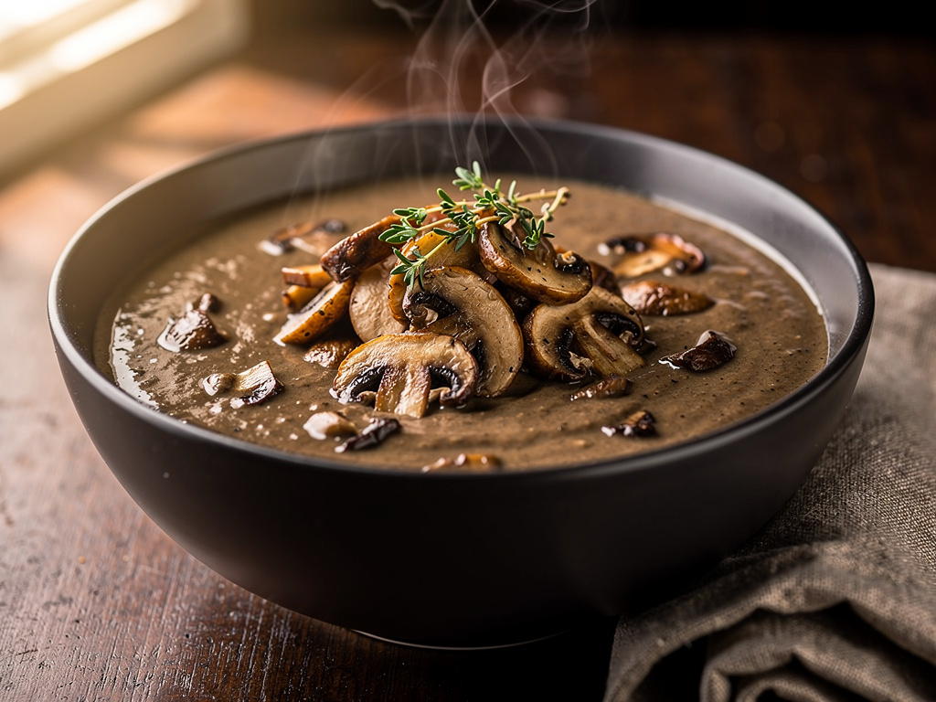 Roasted Mushroom Soup