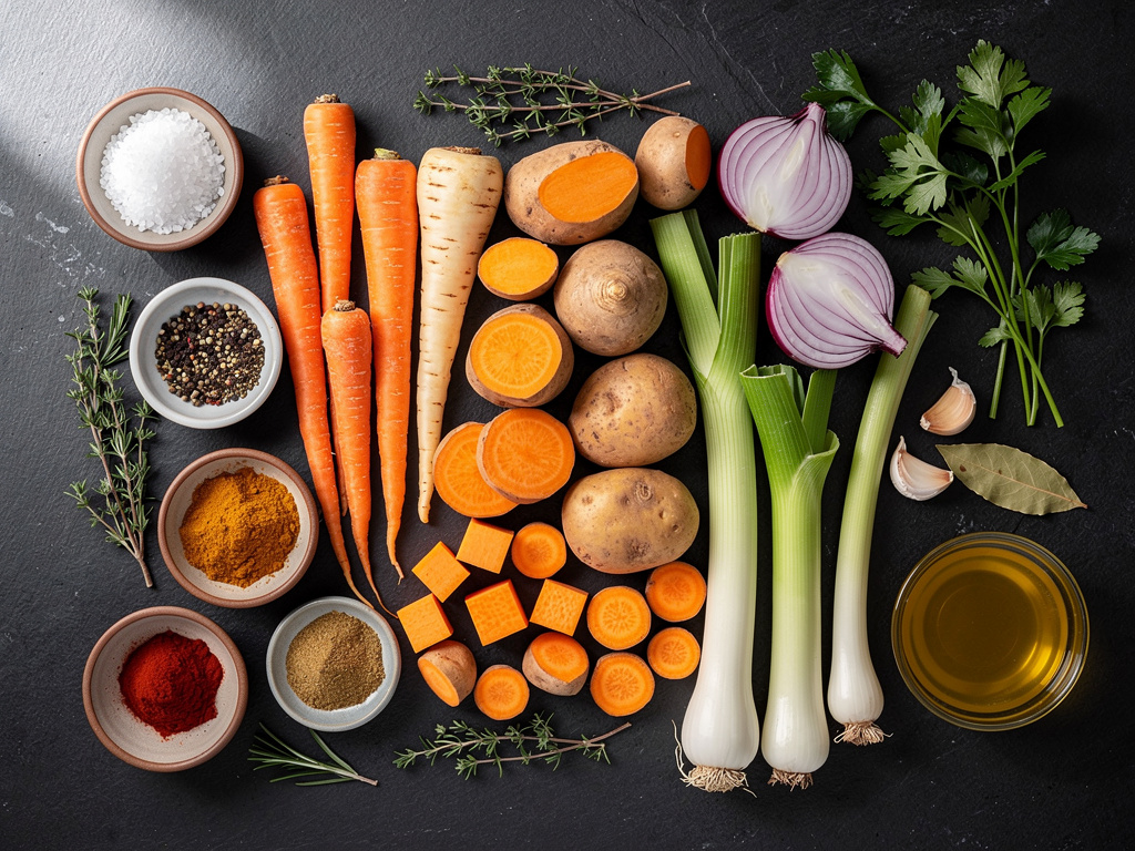 Fresh ingredients gathered and ready for this recipe.