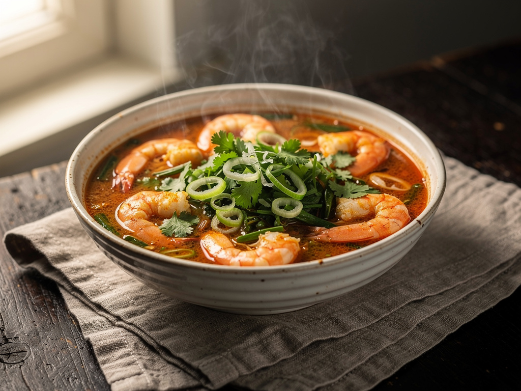 Spicy Prawn Soup (Tom Yum Style)