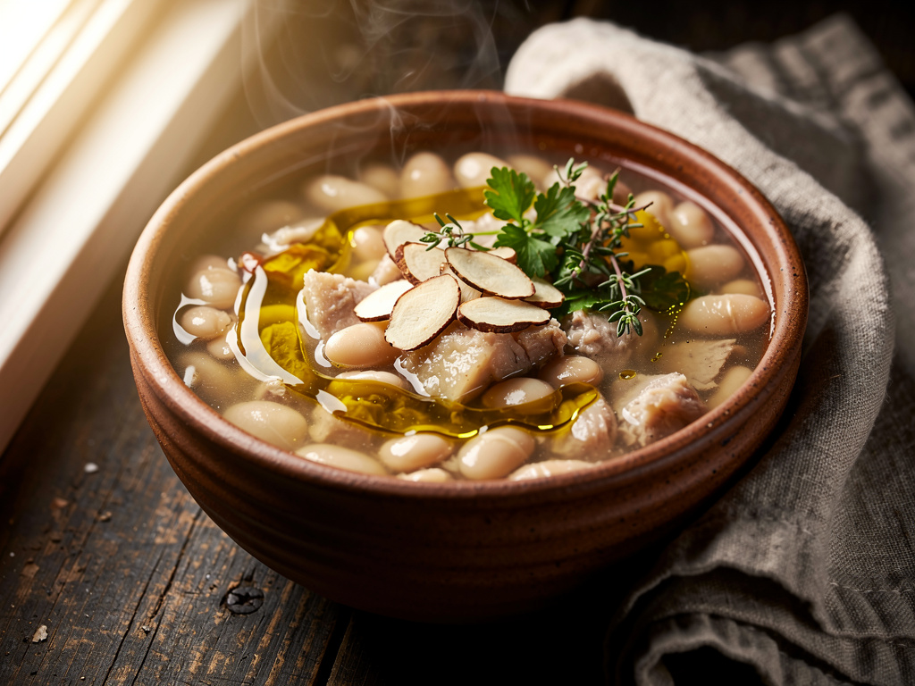 White Bean Soup with Almonds